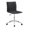 Coaster Co. Of America Chryses Adjustable Height Office Chair Black And Chrome