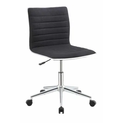 Coaster Co. Of America Chryses Adjustable Height Office Chair Black And Chrome