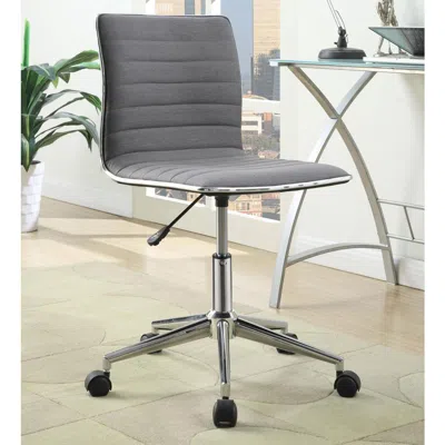 Coaster Co. Of America Chryses Adjustable Height Office Chair Grey And Chrome