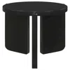 Coaster Co. Of America Cordova Round Solid Wood End Table Black In Black