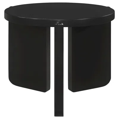 Coaster Co. Of America Cordova Round Solid Wood End Table Black