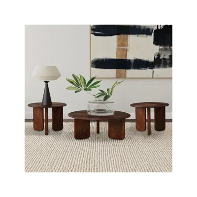 Coaster Co. Of America Dale 3-piece Solid Wood Coffee And End Table Set Brown