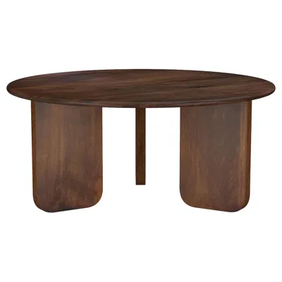 Coaster Co. Of America Dale Round Solid Mango Wood Coffee Table Brown
