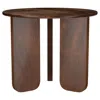 Coaster Co. Of America Dale Round Solid Mango Wood Side End Table Brown