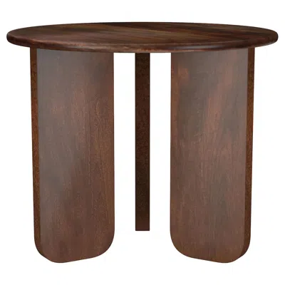 Coaster Co. Of America Dale Round Solid Mango Wood Side End Table Brown