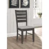 Coaster Co. Of America Dalila Ladder Back Side Chair (set Of 2) Grey And Dark Grey