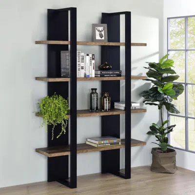 Coaster Co. Of America Danbrook Bookcase With 4 Full-length Shelves In Black