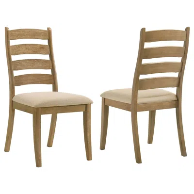 Coaster Co. Of America Danvers Wood Dining Side Chair Brown Oak (set Of 2)