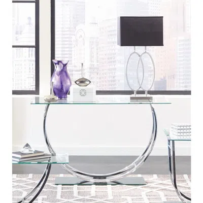 Coaster Co. Of America Danville U-shaped Sofa Table Chrome