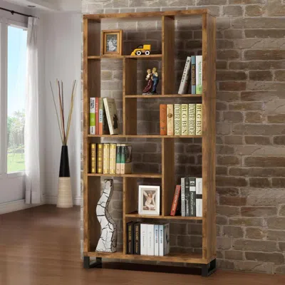 Coaster Co. Of America Delwin 10-shelf Bookcase Antique Nutmeg
