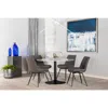 Coaster Co. Of America Diggs Upholstered Tufted Swivel Dining Chairs Grey And Metal (set Of 2)