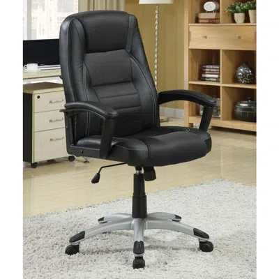 Coaster Co. Of America Dione Adjustable Height Office Chair Black In Burgundy