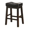 Coaster Co. Of America Donald Upholstered Counter Height Stools Black And Cappuccino (set Of 2)