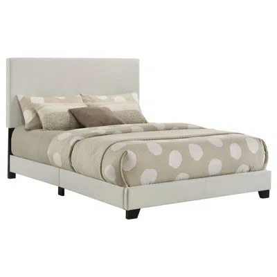 Coaster Co. Of America Dorian Fabric Upholstered Full Panel Bed Cream