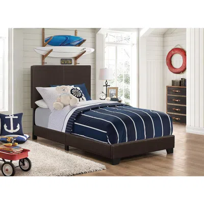 Coaster Co. Of America Dorian Upholstered Twin Bed Brown