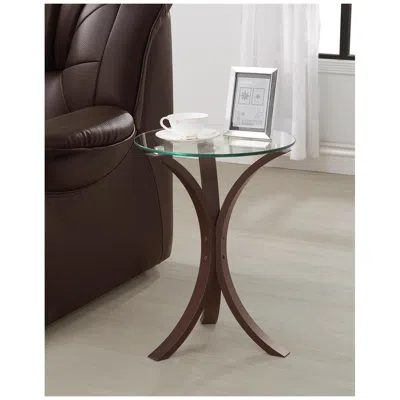 Coaster Co. Of America Edgar Round Accent Table Cappuccino
