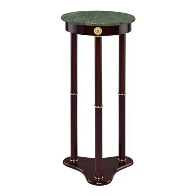 Coaster Co. Of America Edie Round Marble Top Accent Table Merlot