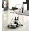 Coaster Co. Of America Elfman 2-shelve Serving Cart Chrome And Black