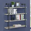 Coaster Co. Of America Elmcrest 40-inch Wall Shelf Black And Grey Driftwood