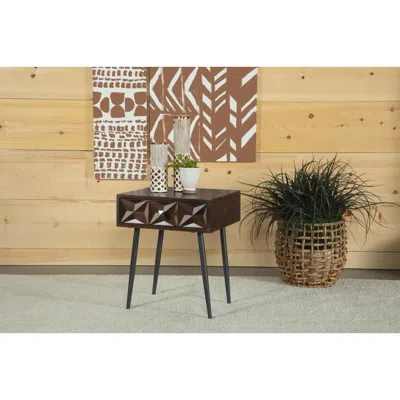 Coaster Co. Of America Ezra Rectangular 1-drawer Accent Cabinet In Black
