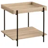 Coaster Co. Of America Fallon Square Engineered Wood End Table Light Brown