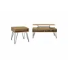 Coaster Co. Of America Fanning 2-piece Lift Top Coffee And End Table Set Golden Oak In Brown