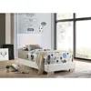 Coaster Co. Of America Felicity Twin Panel Bed With Led Lighting Glossy White