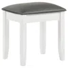 Coaster Co. Of America Felicity Upholstered Vanity Stool Metallic And Glossy White