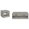 Coaster Co. Of America Felix 2-piece Coffee And End Table Set Grey Driftwood