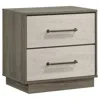 Coaster Co. Of America Fenwick 2-drawer Nightstand Bedside Table Grey Oak In Gray