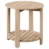 Coaster Co. Of America Fowler 1-shelf Round Engineered Wood Side End Table Natural