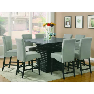 Coaster Co. Of America Gabriel Lattice Back Side Chairs Cappuccino And Tan (set Of 2) In Blue
