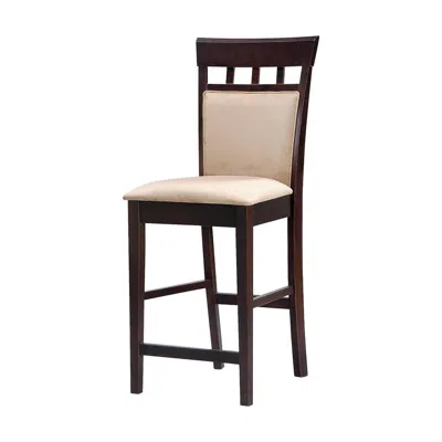 Coaster Co. Of America Gabriel Upholstered Counter Height Stools Cappuccino And Beige (set Of 2)