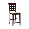 Coaster Co. Of America Gabriel Upholstered Counter Height Stools Cappuccino And Beige (set Of 2)