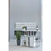 Coaster Co. Of America Gallimore 2-door Bar Cabinet With Glass Shelf High Glossy White And Chrome