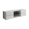 Coaster Co. Of America Galvin 4-drawer Tv Console Glossy White