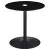 Coaster Co. Of America Ganso Round Metal End Table With Tempered Glass Top Black