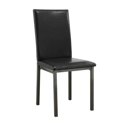 Coaster Co. Of America Garza Upholstered Dining Chairs Black (set Of 2) In Brown