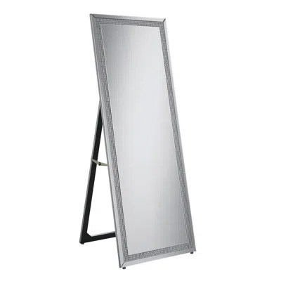 Coaster Co. Of America Giddish Cheval Floor Mirror Silver In Transparent