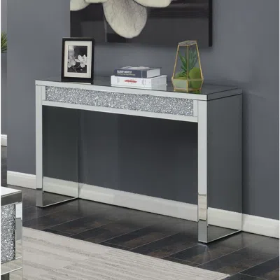 Coaster Co. Of America Gillian Rectangular Sofa Table Silver And Clear Mirror In Metallic