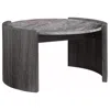 Coaster Co. Of America Gladstone Round Faux Marble Top Coffee Table Distressed Grey In Gray