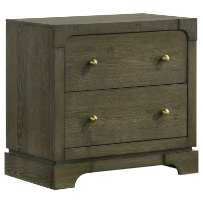 Coaster Co. Of America Gran Park 2-drawer Nightstand Bedside Table Dark Cocoa