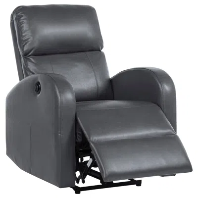 Coaster Co. Of America Grant Upholstered Power Recliner Chair Grey