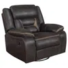 Coaster Co. Of America Greer Upholstered Swivel Glider Recliner Chair Brown