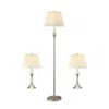 Coaster Co. Of America Griffin 3-piece Slender Lamp Set Brushed Nickel