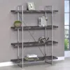 Coaster Co. Of America Grimma 4-shelf Bookcase Rustic Grey Herringbone