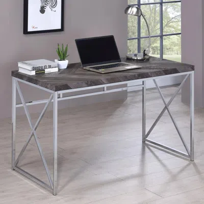 Coaster Co. Of America Grimma Writing Desk Rustic Grey Herringbone
