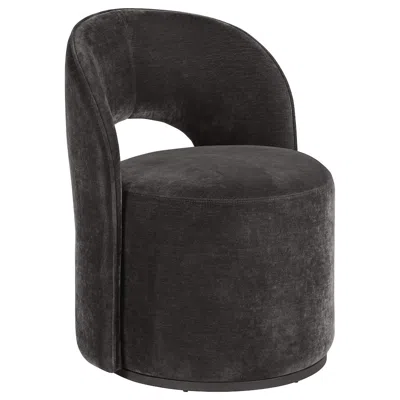 Coaster Co. Of America Harjo Velvet Upholstered Swivel Accent Chair Charcoal Grey