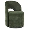 Coaster Co. Of America Harjo Velvet Upholstered Swivel Accent Chair Olive Green In Green