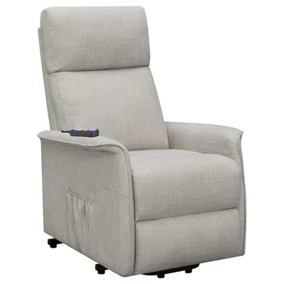 Coaster Co. Of America Herrera Upholstered Power Lift Massage Chair Beige